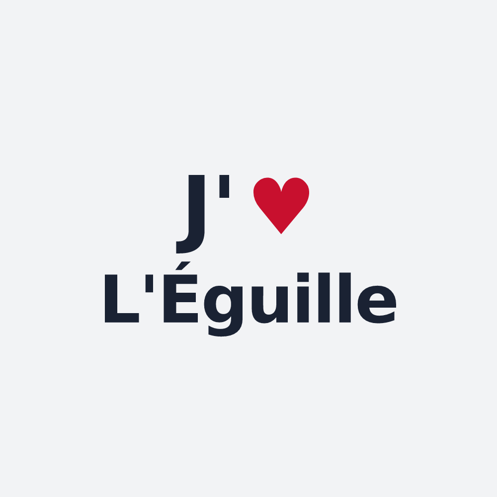 Poster personnalisé L'Éguille — design J'aime L'Éguille