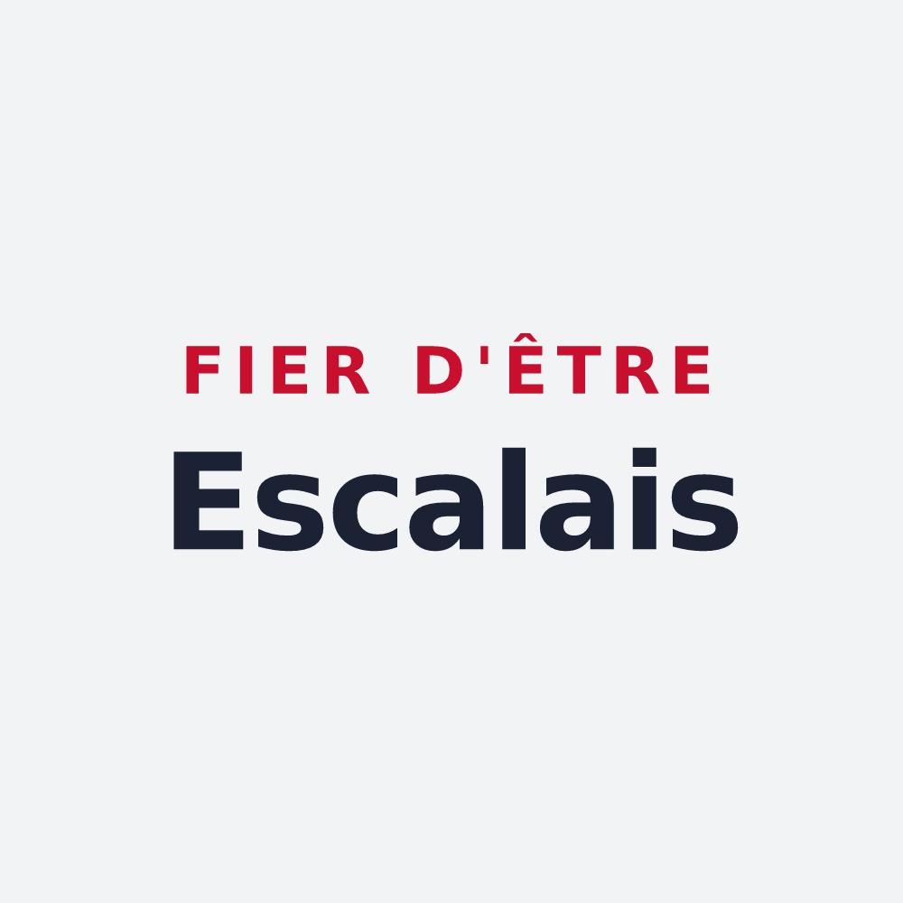 Poster « Fier d'être Escalais » — design pour L'Escale