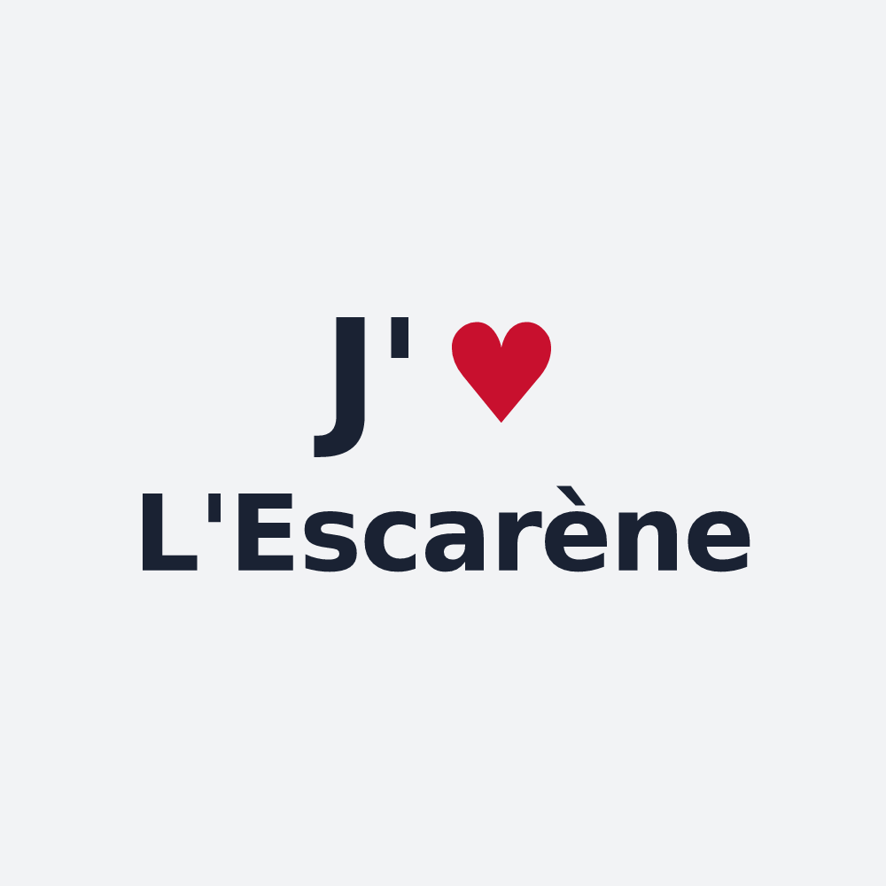 Poster personnalisé L'Escarène — design J'aime L'Escarène