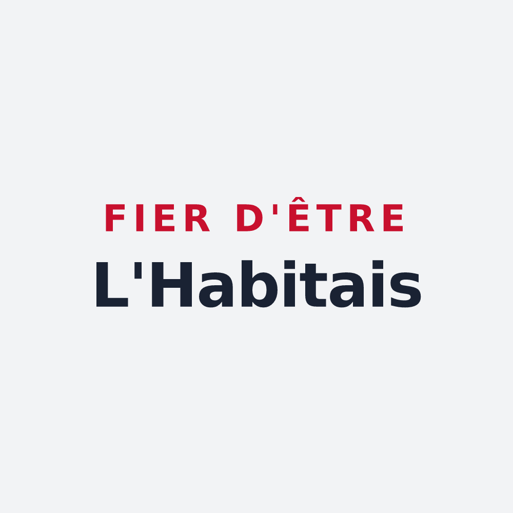 Poster « Fier d'être L'Habitais » — design pour L'Habit