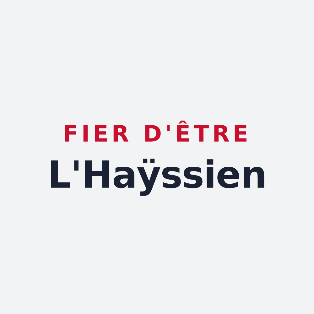 Poster « Fier d'être L'Haÿssien » — design pour L'Haÿ-les-Roses