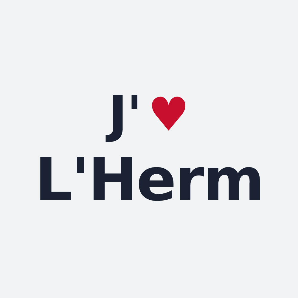 Poster personnalisé L'Herm — design J'aime L'Herm