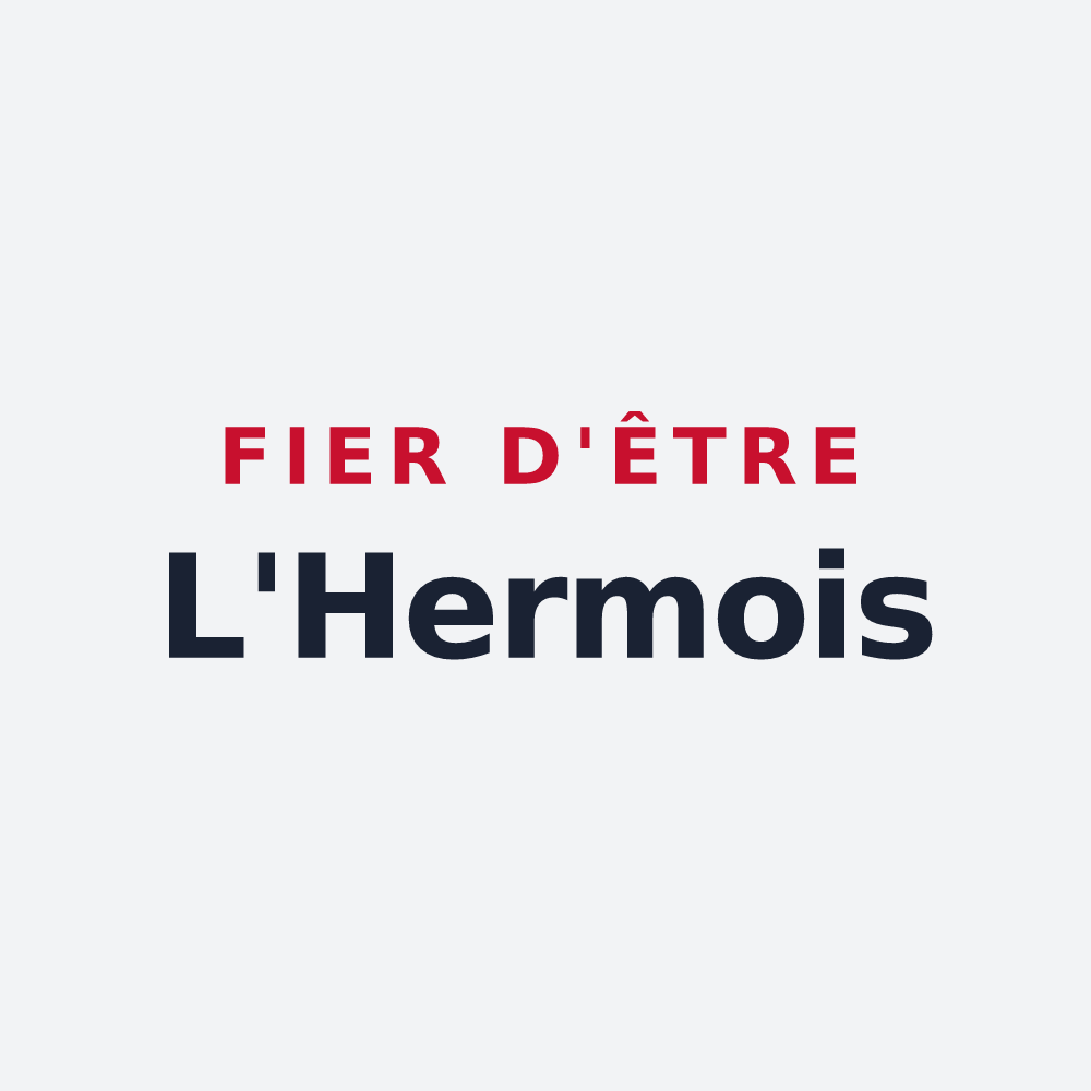 Poster « Fier d'être L'Hermois » — design pour L'Herm