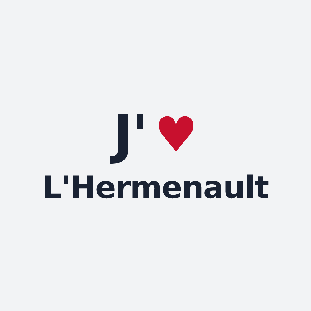 Poster personnalisé L'Hermenault — design J'aime L'Hermenault