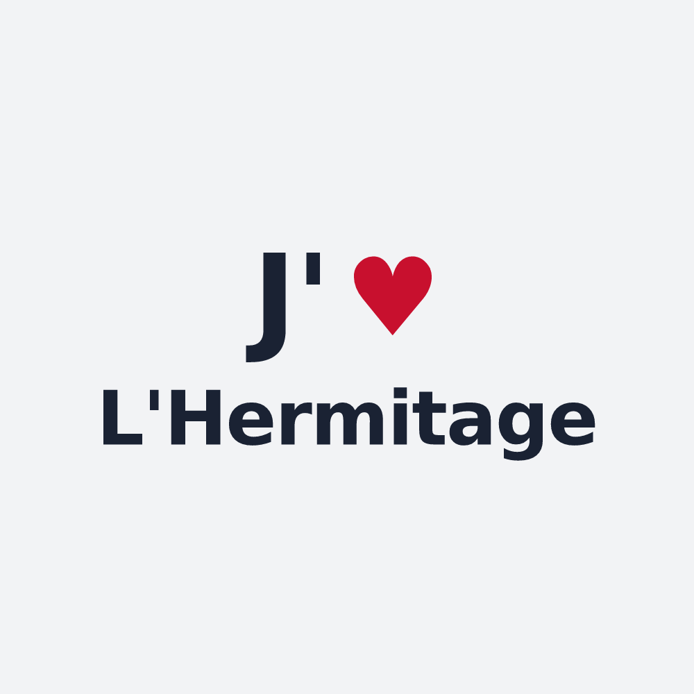Poster personnalisé L'Hermitage — design J'aime L'Hermitage