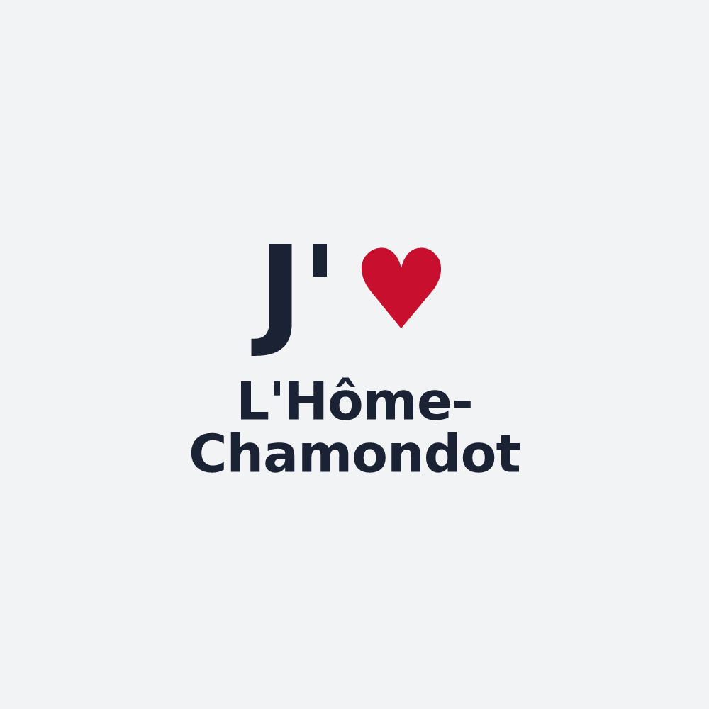 Poster personnalisé L'Hôme-Chamondot — design J'aime L'Hôme-Chamondot