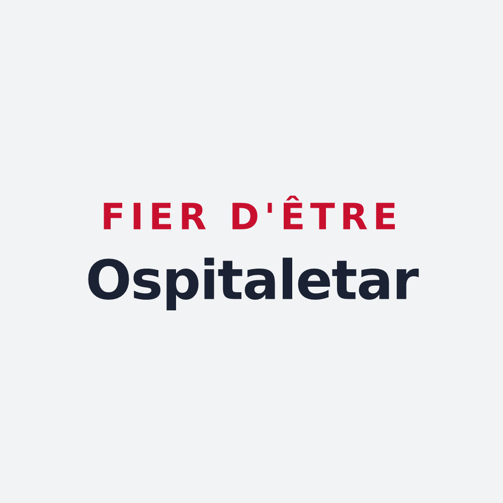 Poster « Fier d'être Ospitaletar » — design pour L'Hôpital-Saint-Blaise
