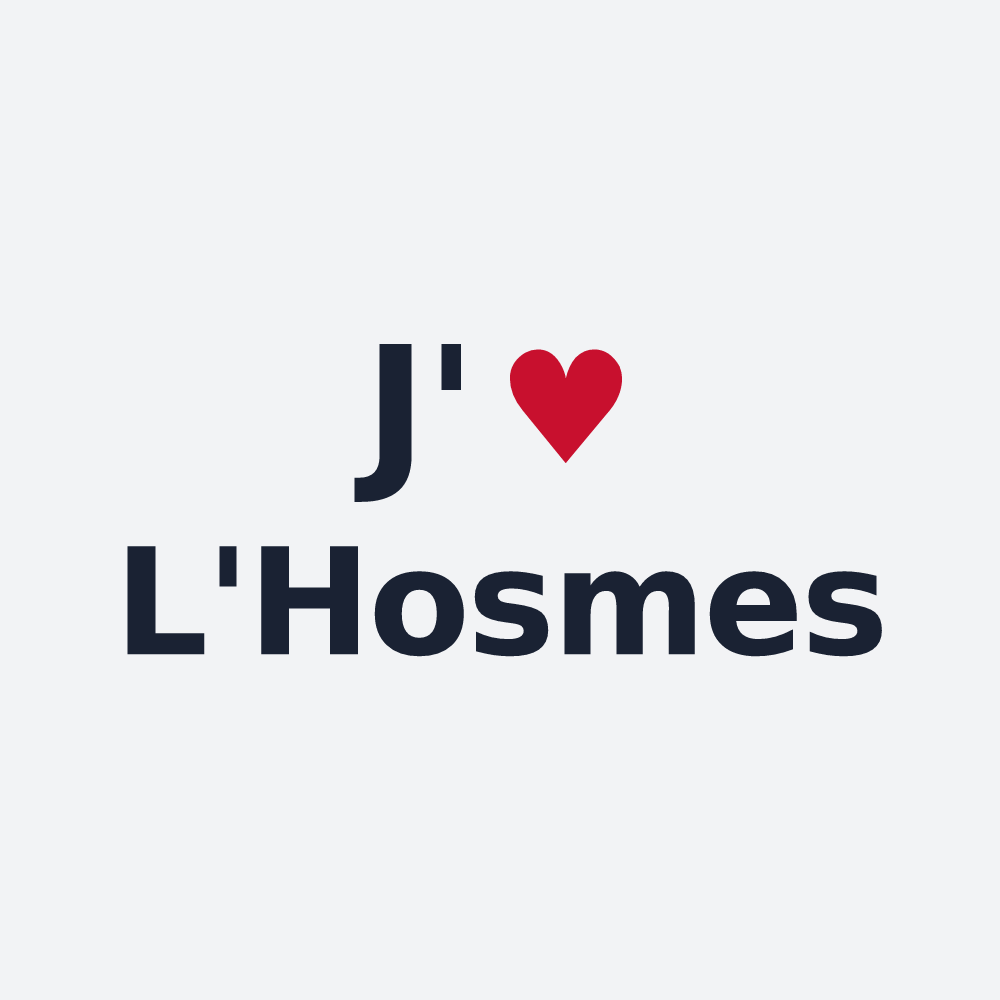 Poster personnalisé L'Hosmes — design J'aime L'Hosmes