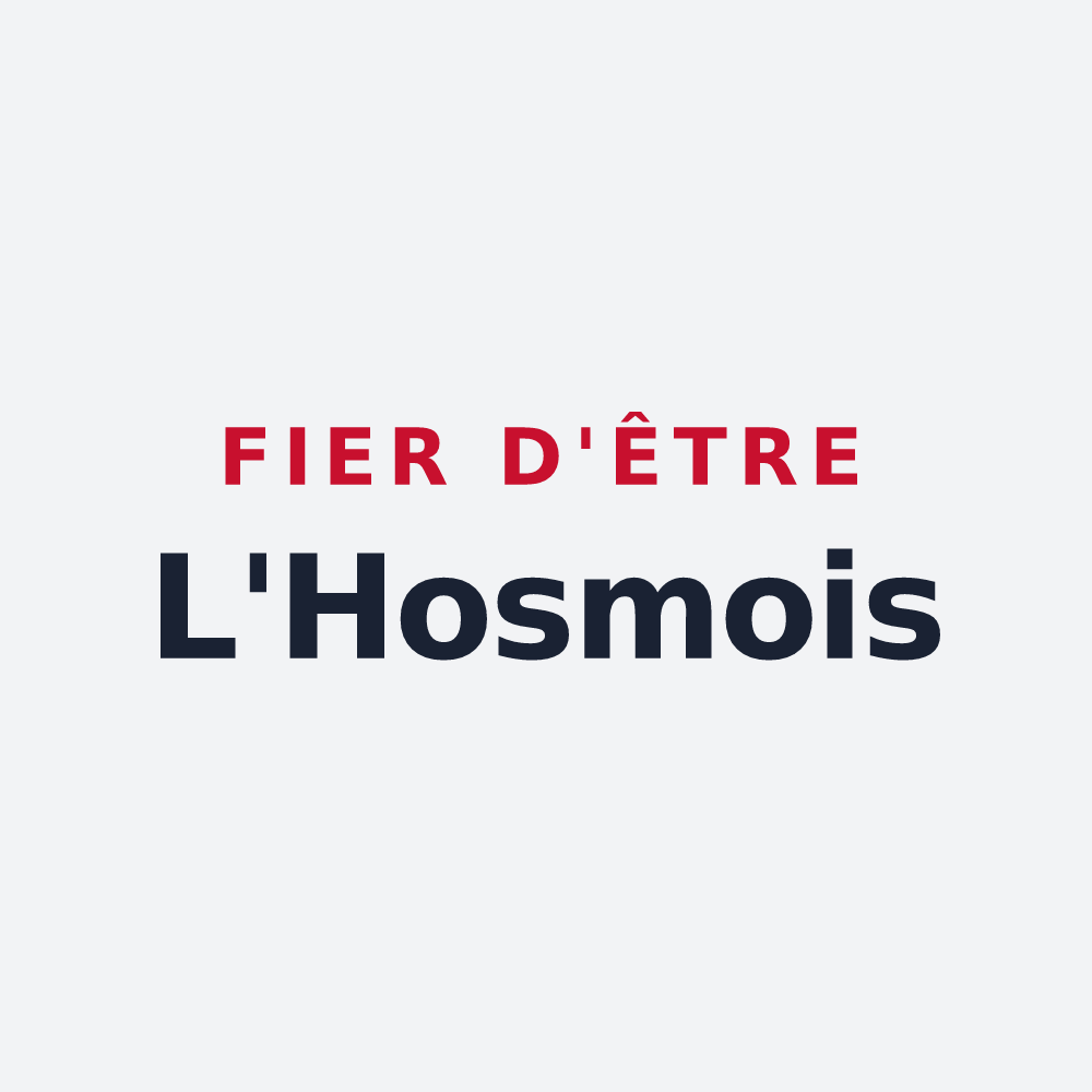 Poster « Fier d'être L'Hosmois » — design pour L'Hosmes