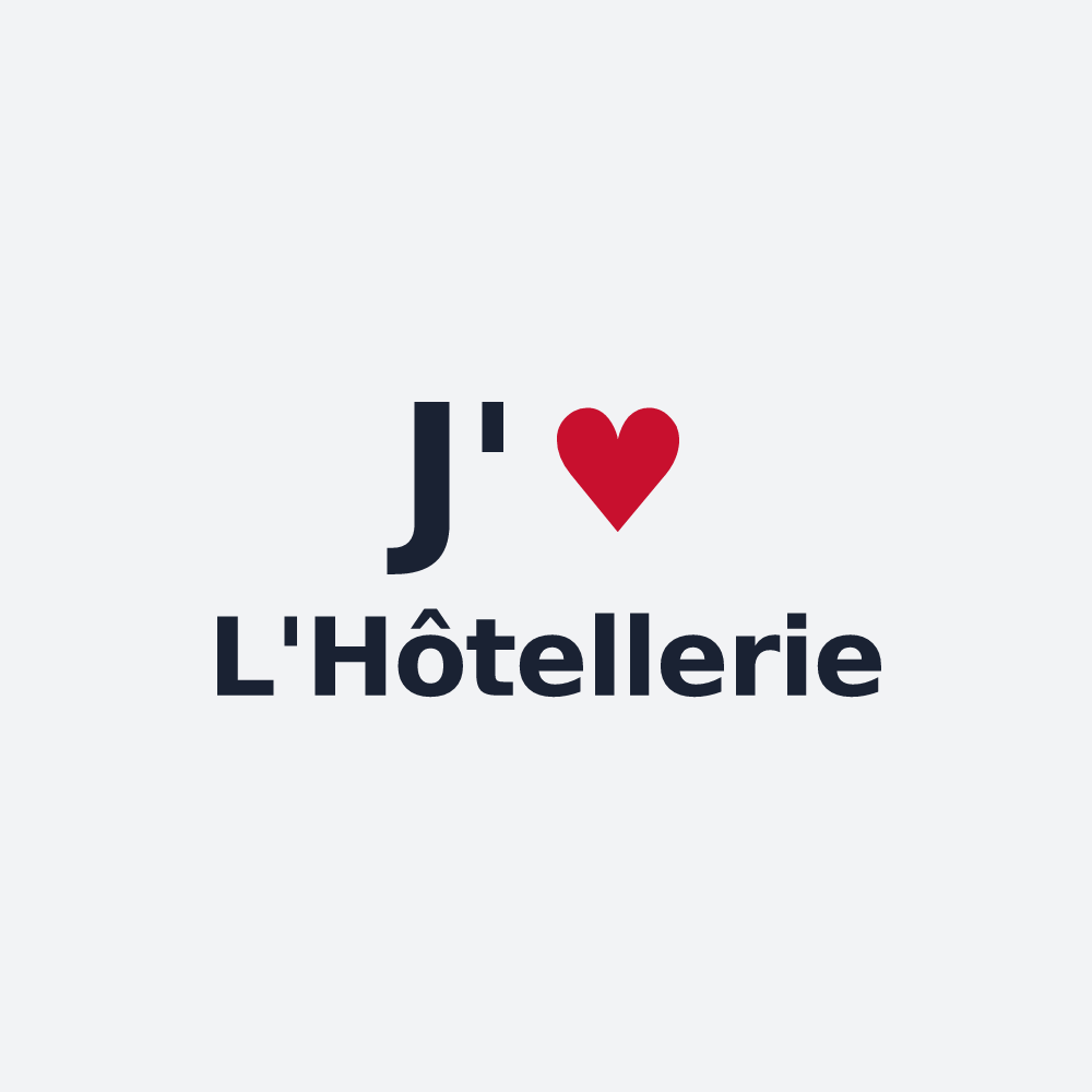 Poster personnalisé L'Hôtellerie — design « J'aime L'Hôtellerie » imprimé sur le poster