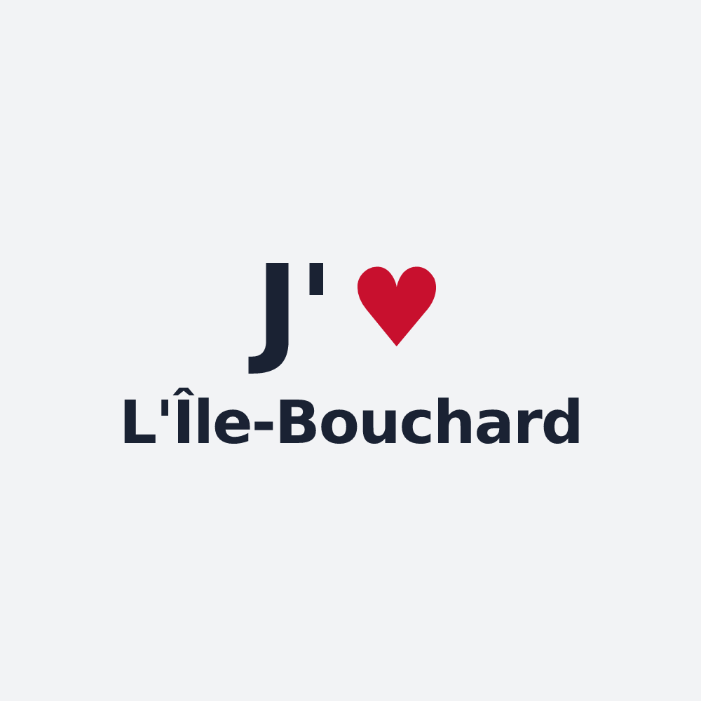Poster personnalisé L'Île-Bouchard — design J'aime L'Île-Bouchard