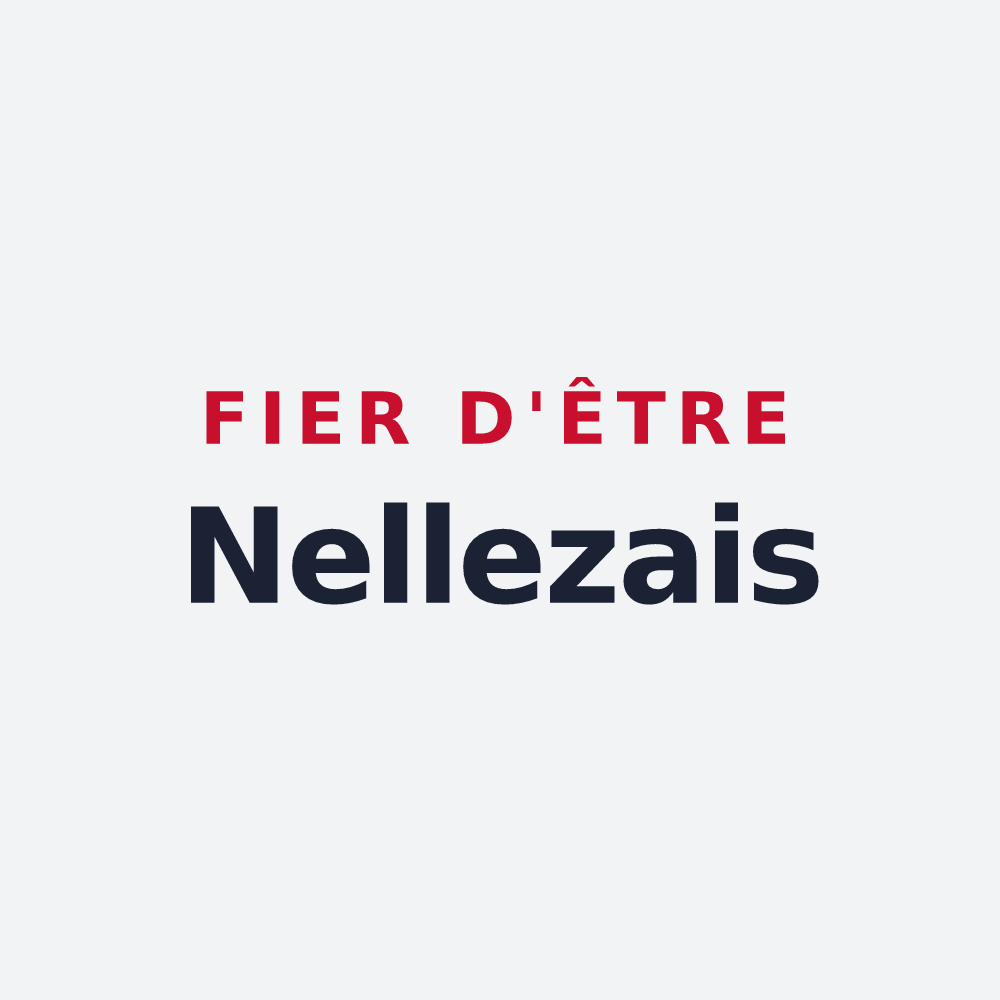 Poster « Fier d'être Nellezais » — design pour L'Île-d'Elle