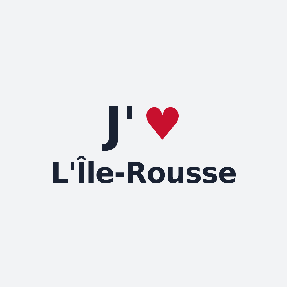 Poster personnalisé L'Île-Rousse — design J'aime L'Île-Rousse