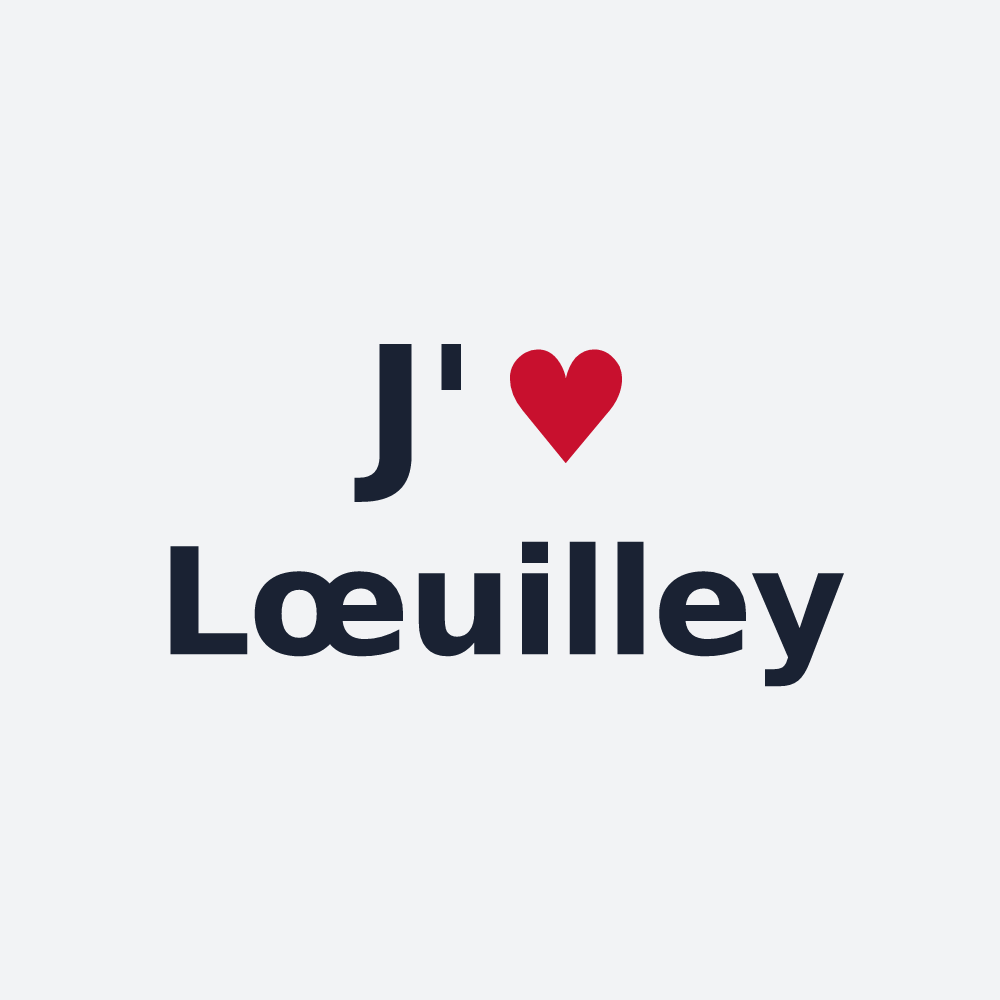 Poster personnalisé Lœuilley — design J'aime Lœuilley