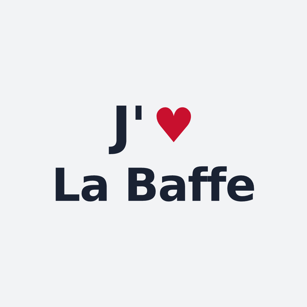 Poster personnalisé La Baffe — design J'aime La Baffe