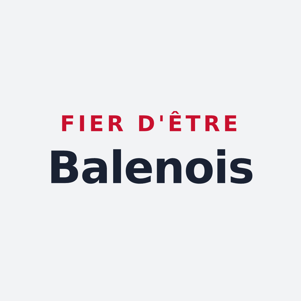 Poster « Fier d'être Balenois » — design pour La Baleine