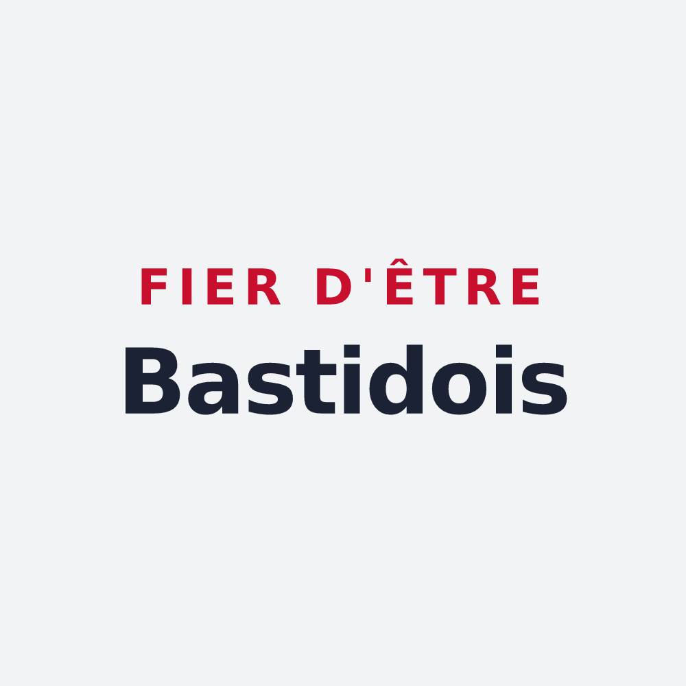 Poster « Fier d'être Bastidois » — design pour La Bastide-Puylaurent