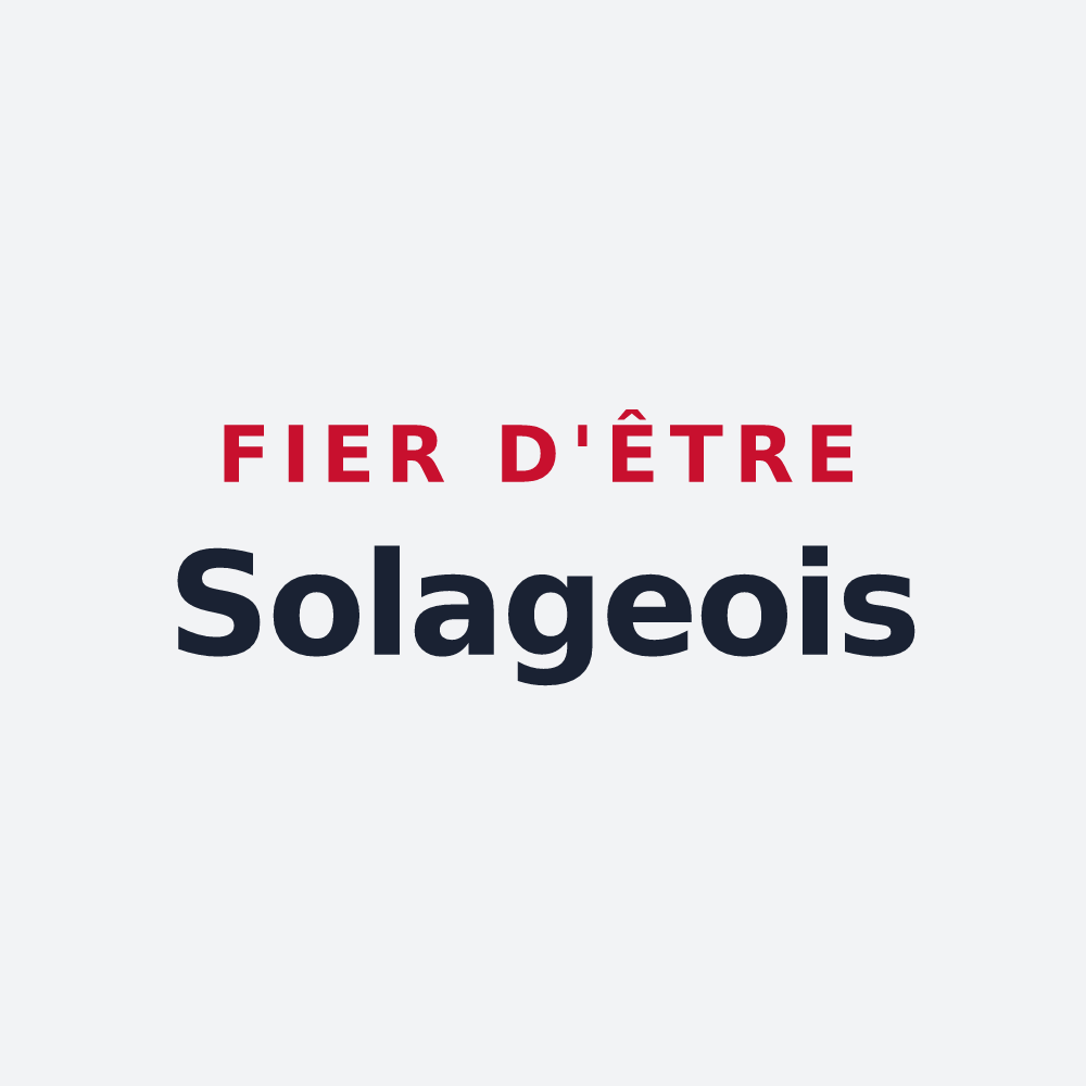 Poster « Fier d'être Solageois » — design pour La Bastide-Solages