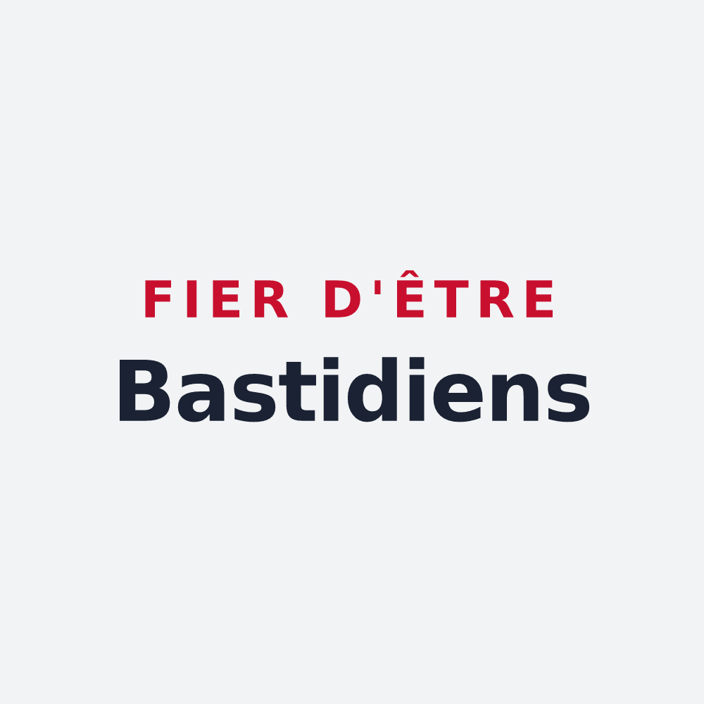 Poster « Fier d'être Bastidiens » — design pour La Bastide-sur-l'Hers