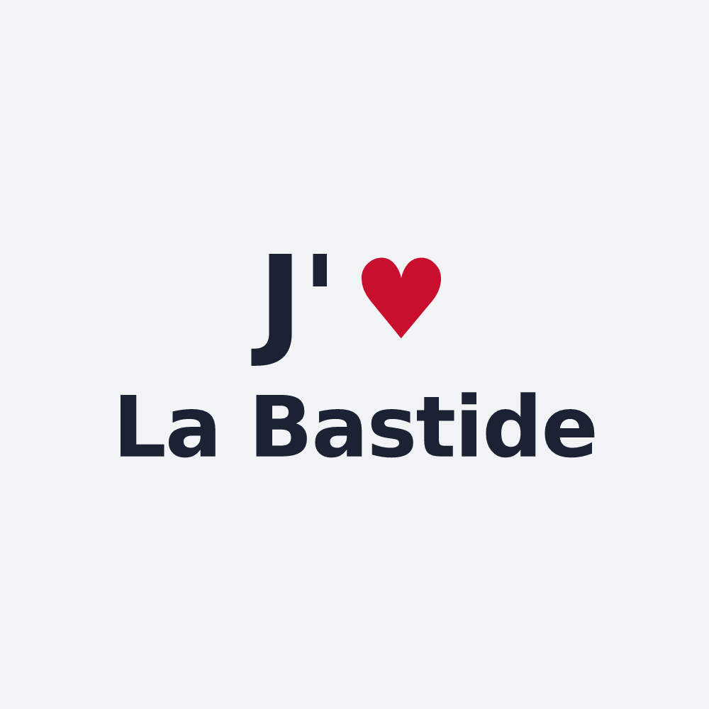 Poster personnalisé La Bastide — design J'aime La Bastide