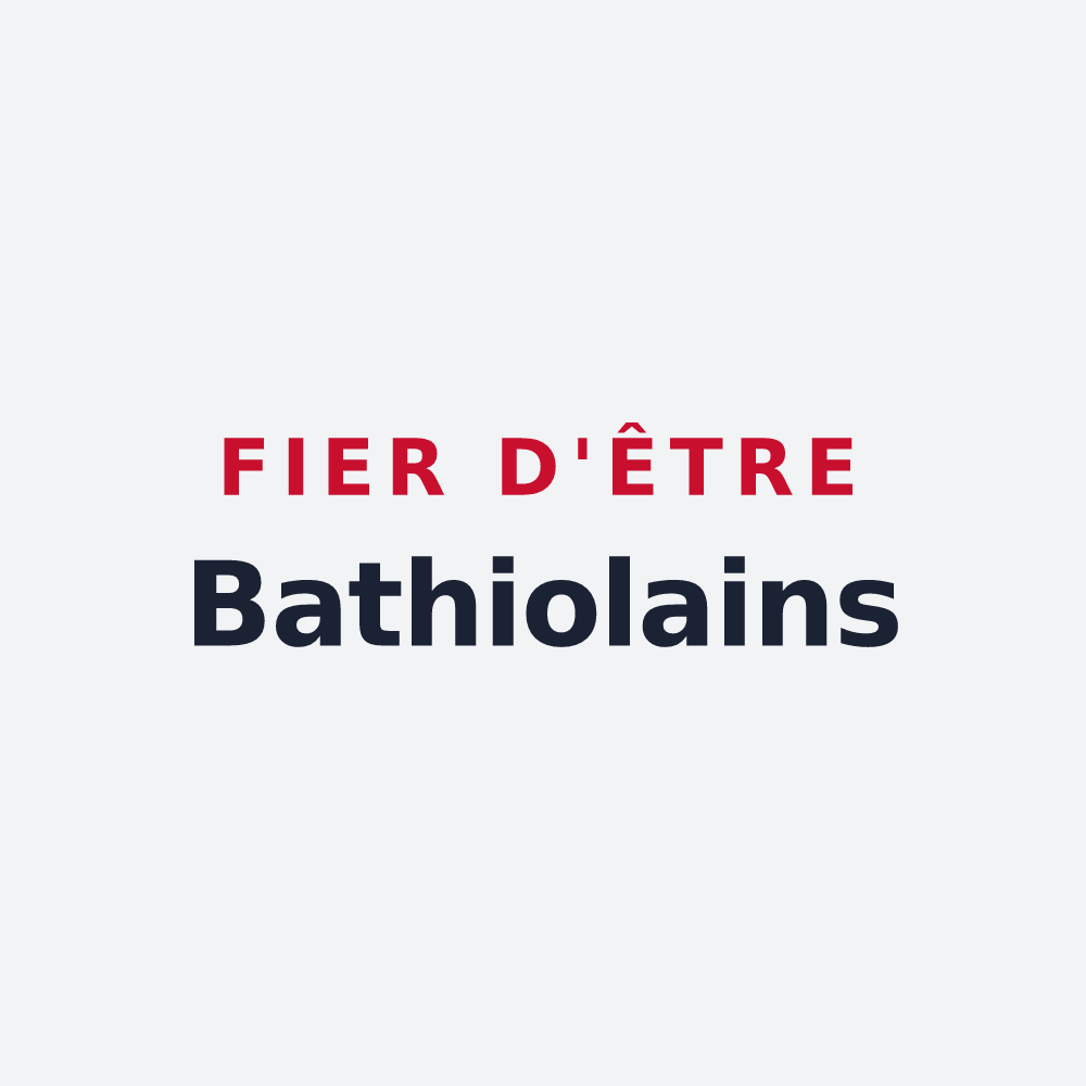 Poster « Fier d'être Bathiolains » — design pour La Bâthie