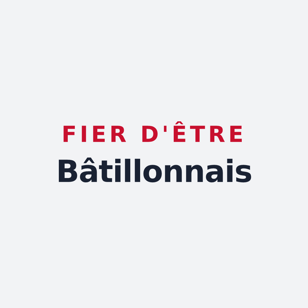 Poster « Fier d'être Bâtillonnais » — design pour La Bâtie-des-Fonds