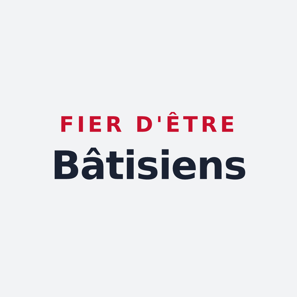 Poster « Fier d'être Bâtisiens » — design pour La Bâtie-Rolland