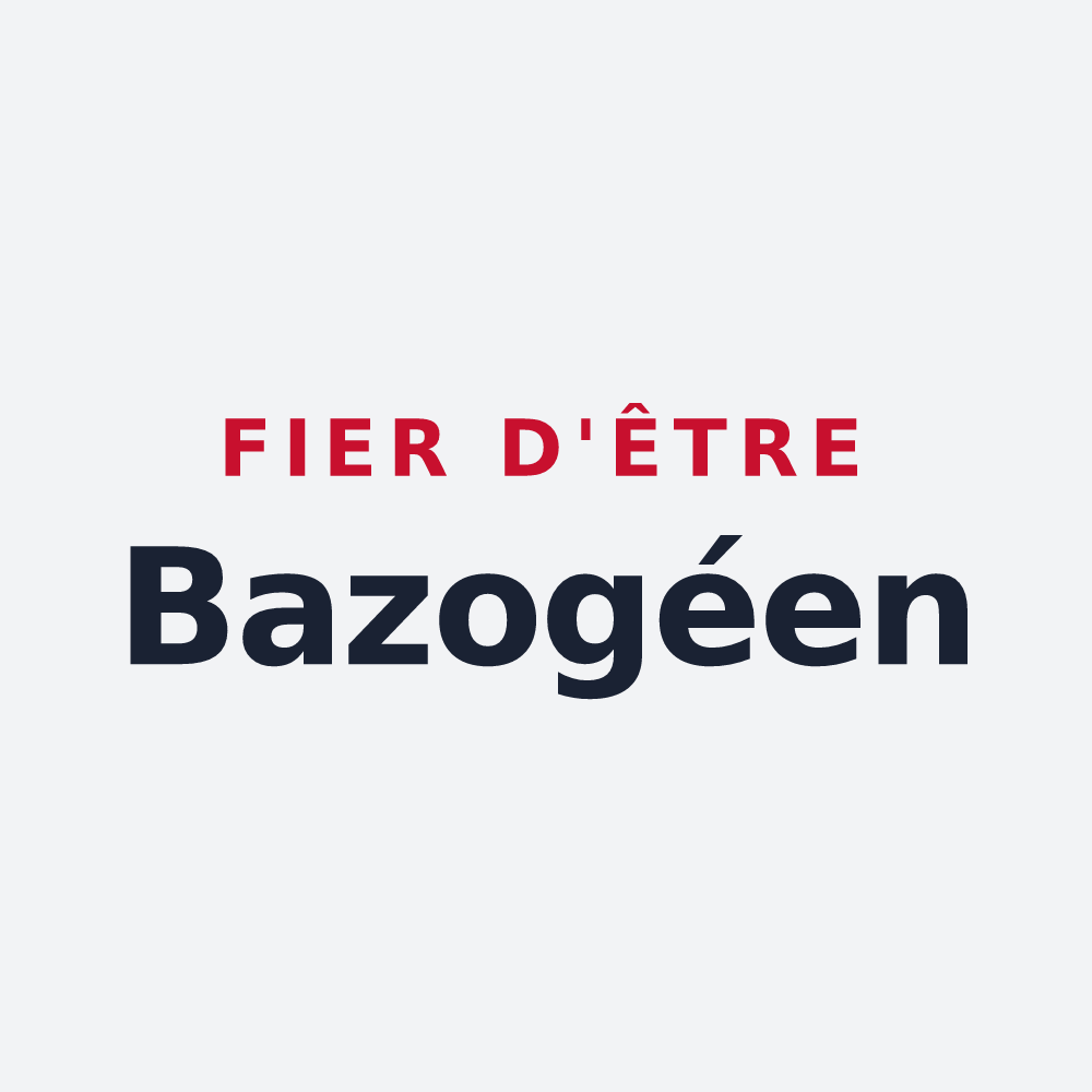 Poster « Fier d'être Bazogéen » — design pour La Bazoge-Montpinçon