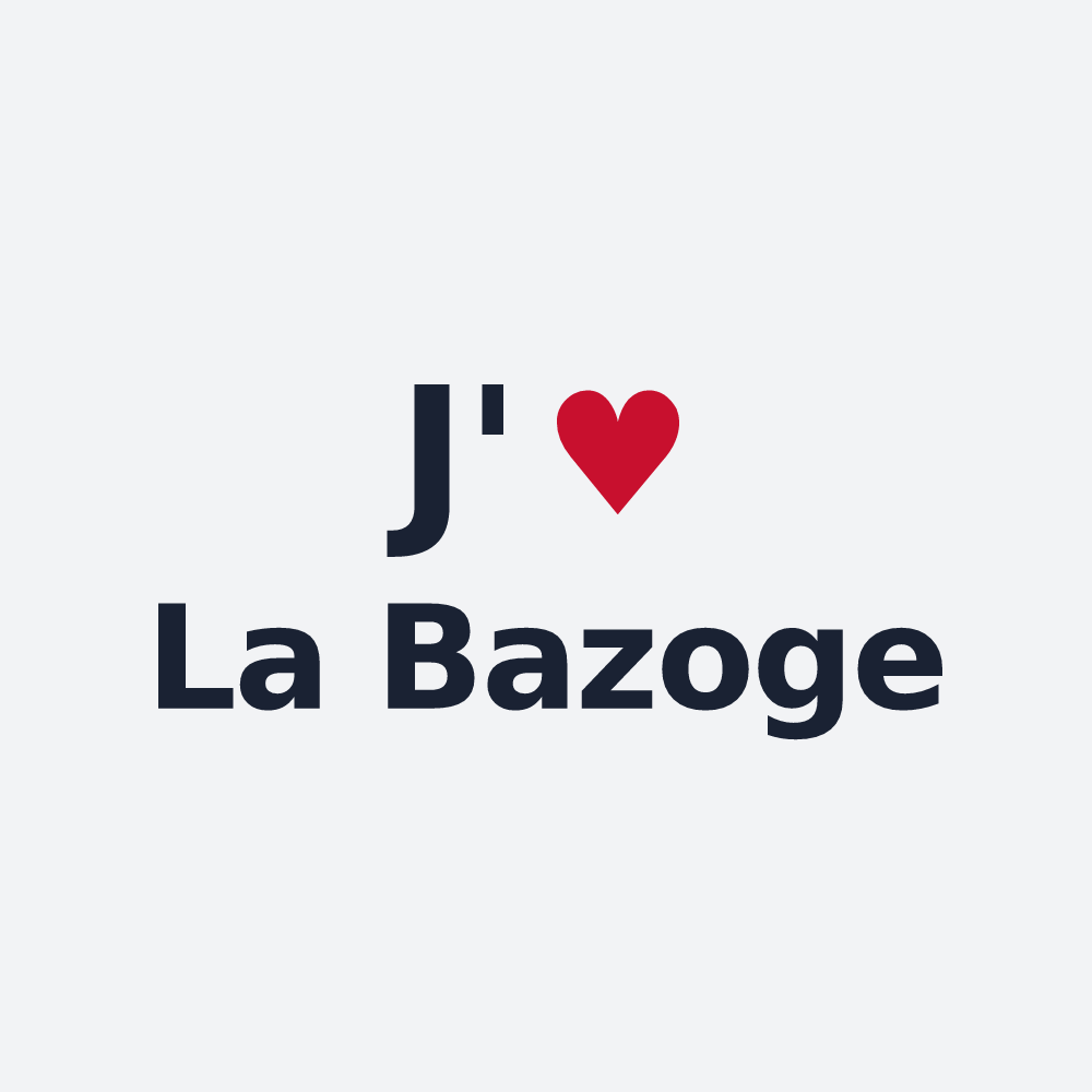 Poster personnalisé La Bazoge — design J'aime La Bazoge
