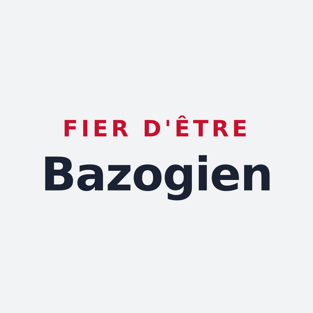 Poster « Fier d'être Bazogien » — design pour La Bazoge
