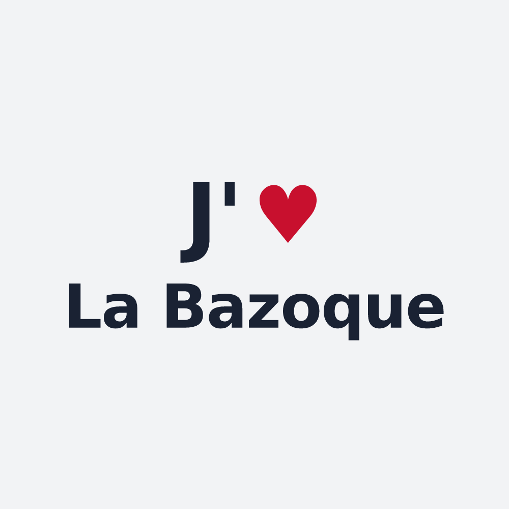Poster personnalisé La Bazoque — design J'aime La Bazoque