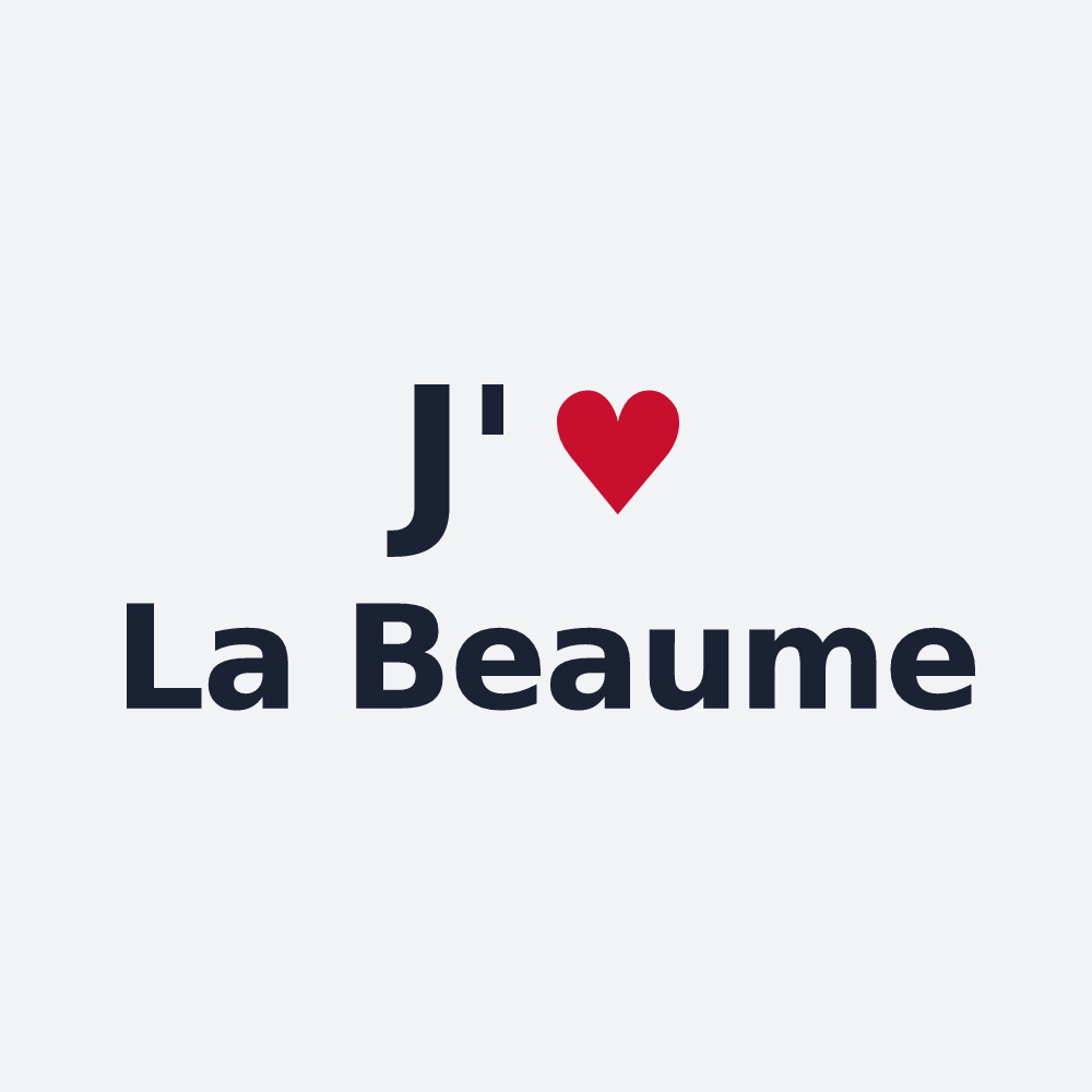 Poster personnalisé La Beaume — design J'aime La Beaume
