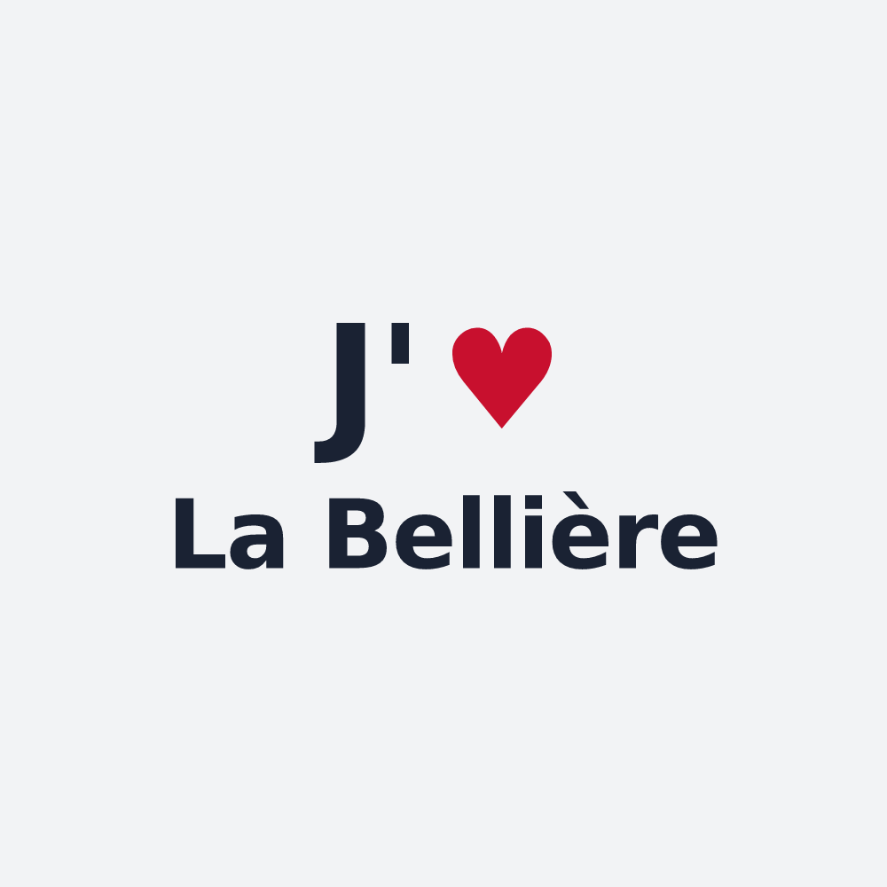 Poster personnalisé La Bellière — design J'aime La Bellière
