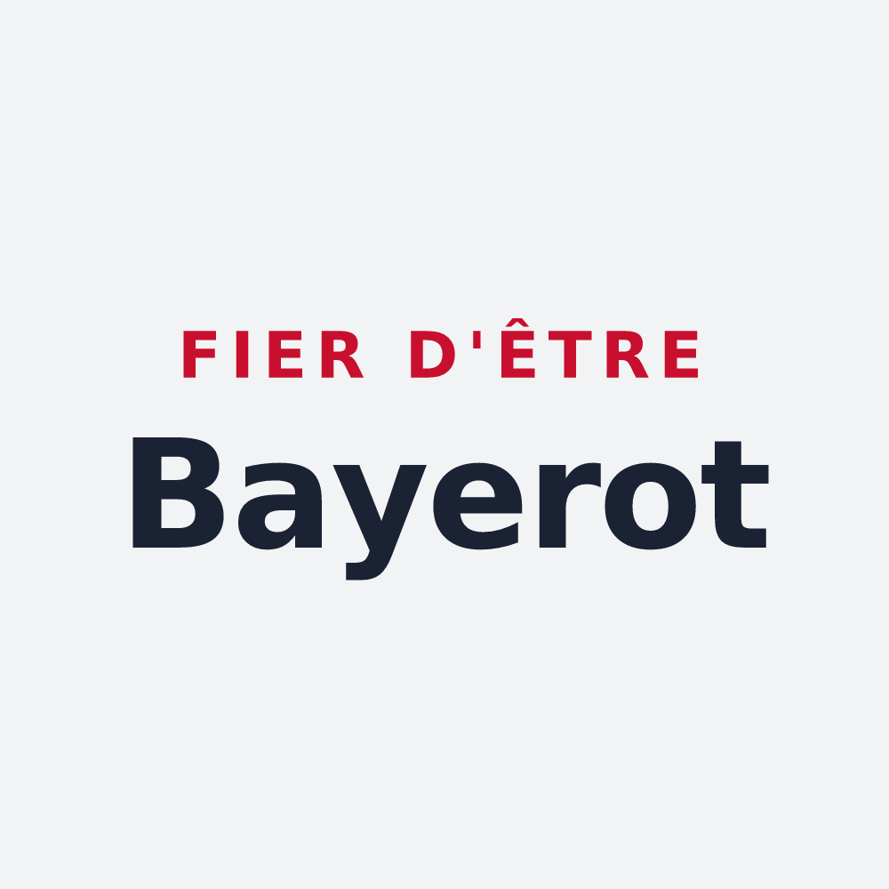 Poster « Fier d'être Bayerot » — design pour La Bénisson-Dieu