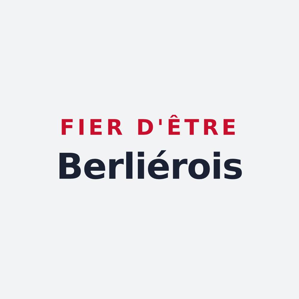 Poster « Fier d'être Berliérois » — design pour La Berlière