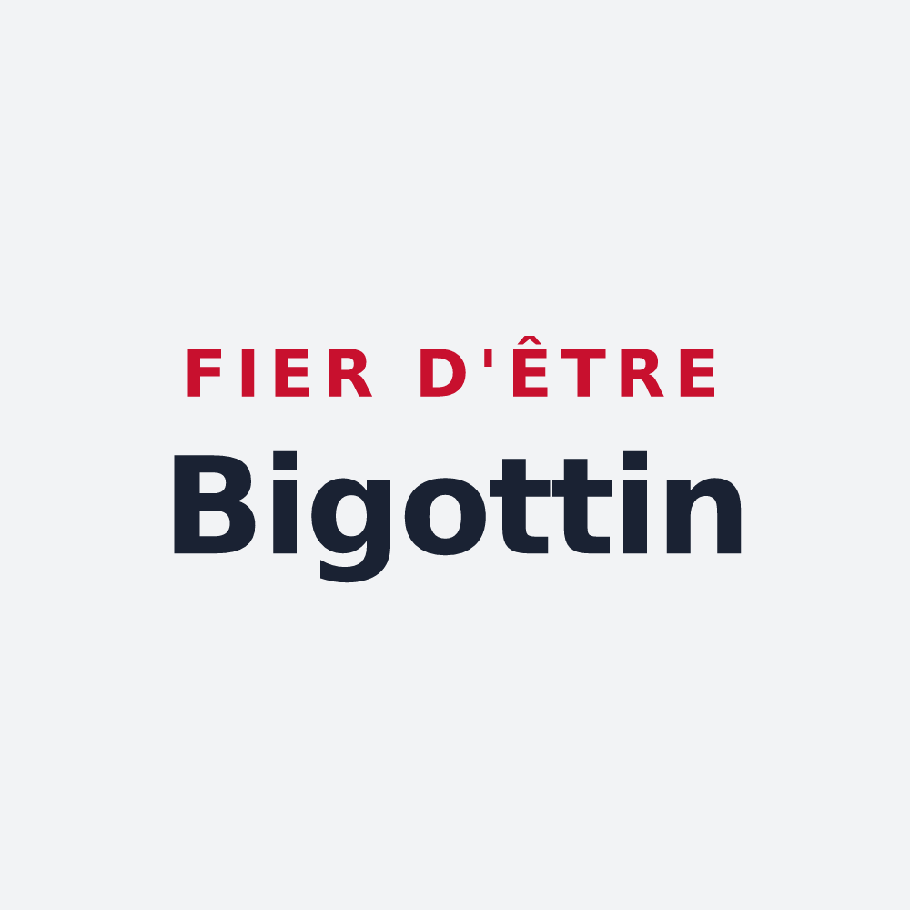 Poster « Fier d'être Bigottin » — design pour La Bigottière