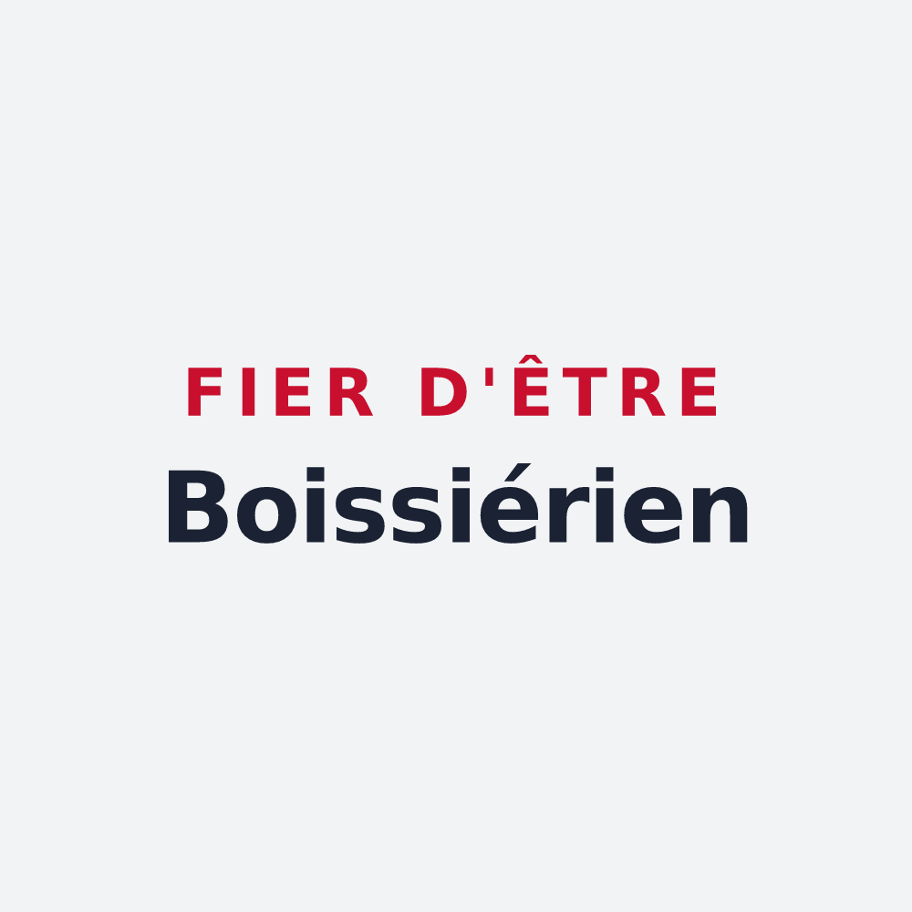 Poster « Fier d'être Boissiérien » — design pour La Boissière-de-Montaigu