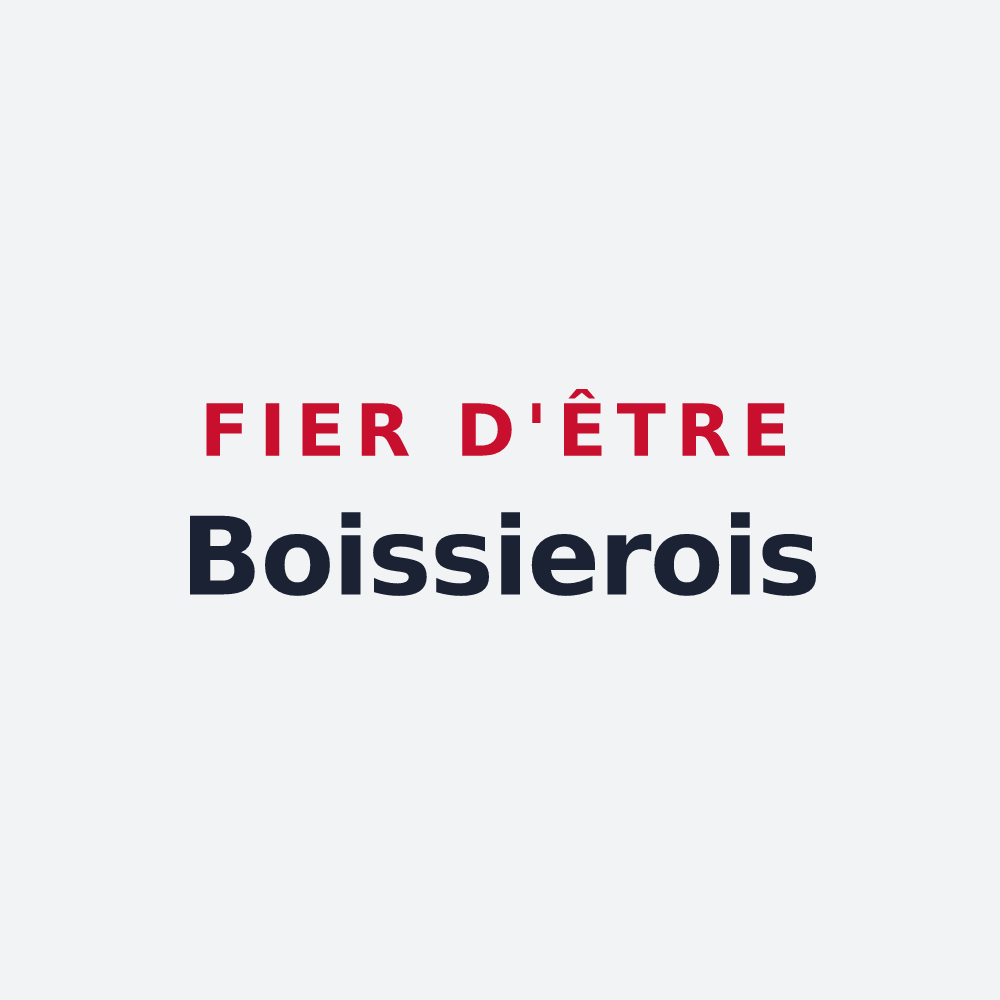 Poster « Fier d'être Boissierois » — design pour La Boissière-des-Landes