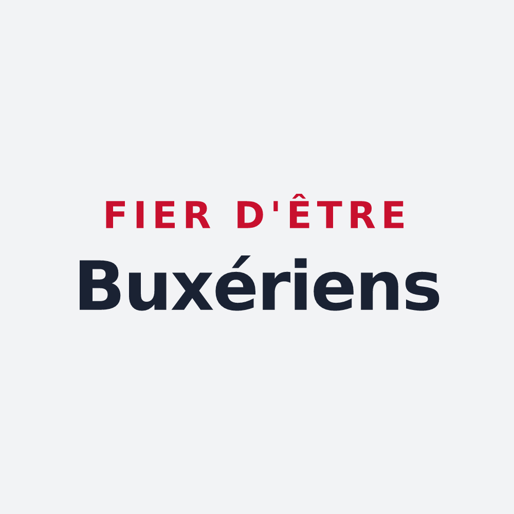 Poster « Fier d'être Buxériens » — design pour La Boissière-en-Gâtine
