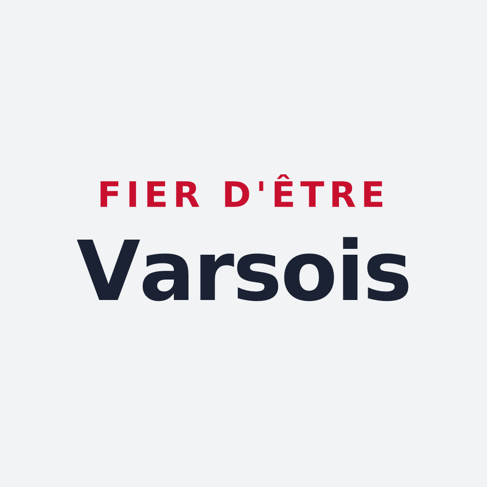 Poster « Fier d'être Varsois » — design pour La Boixe