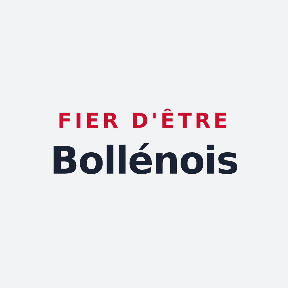 Poster « Fier d'être Bollénois » — design pour La Bollène-Vésubie