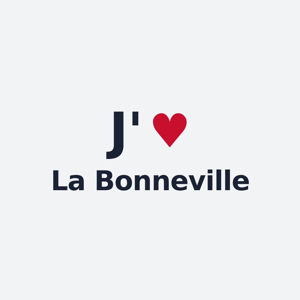 Poster personnalisé La Bonneville — design J'aime La Bonneville