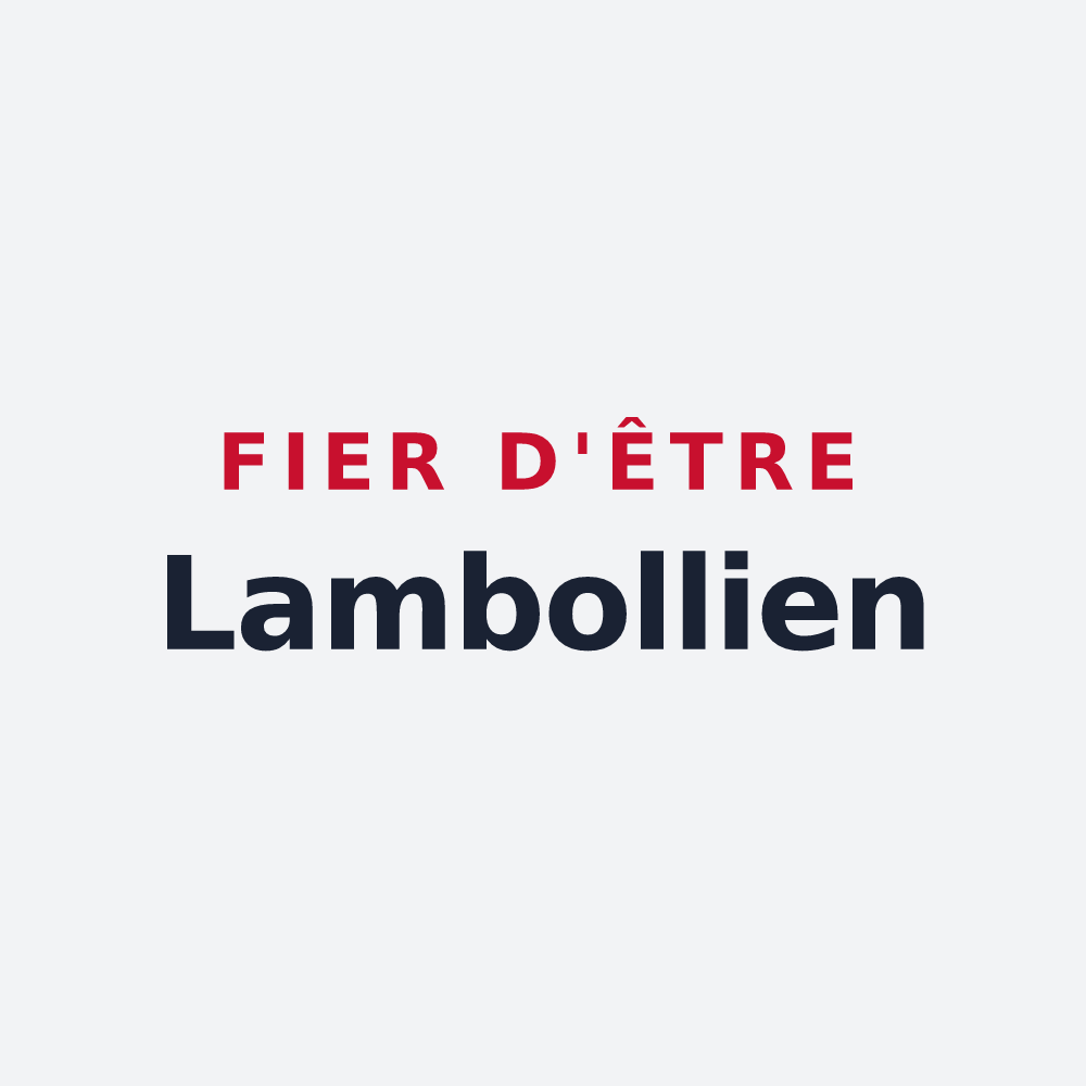 Poster « Fier d'être Lambollien » — design pour La Bouillie