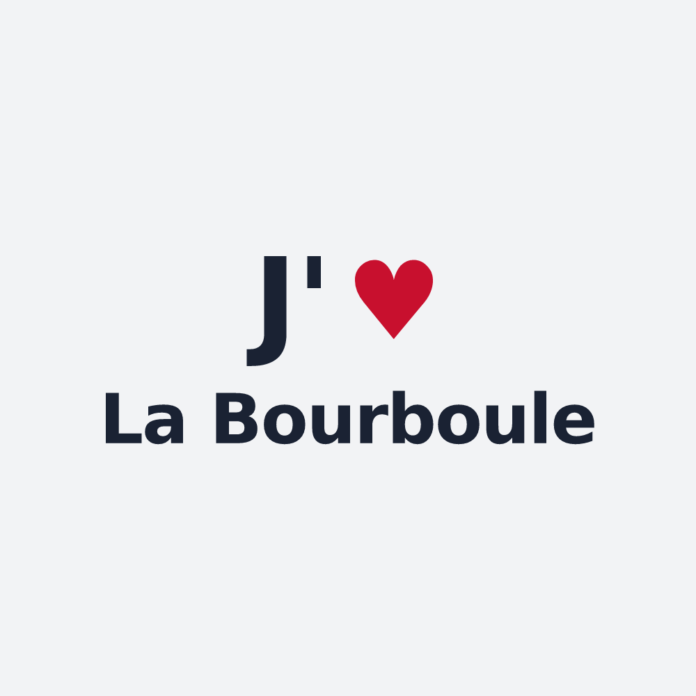 Poster personnalisé La Bourboule — design J'aime La Bourboule