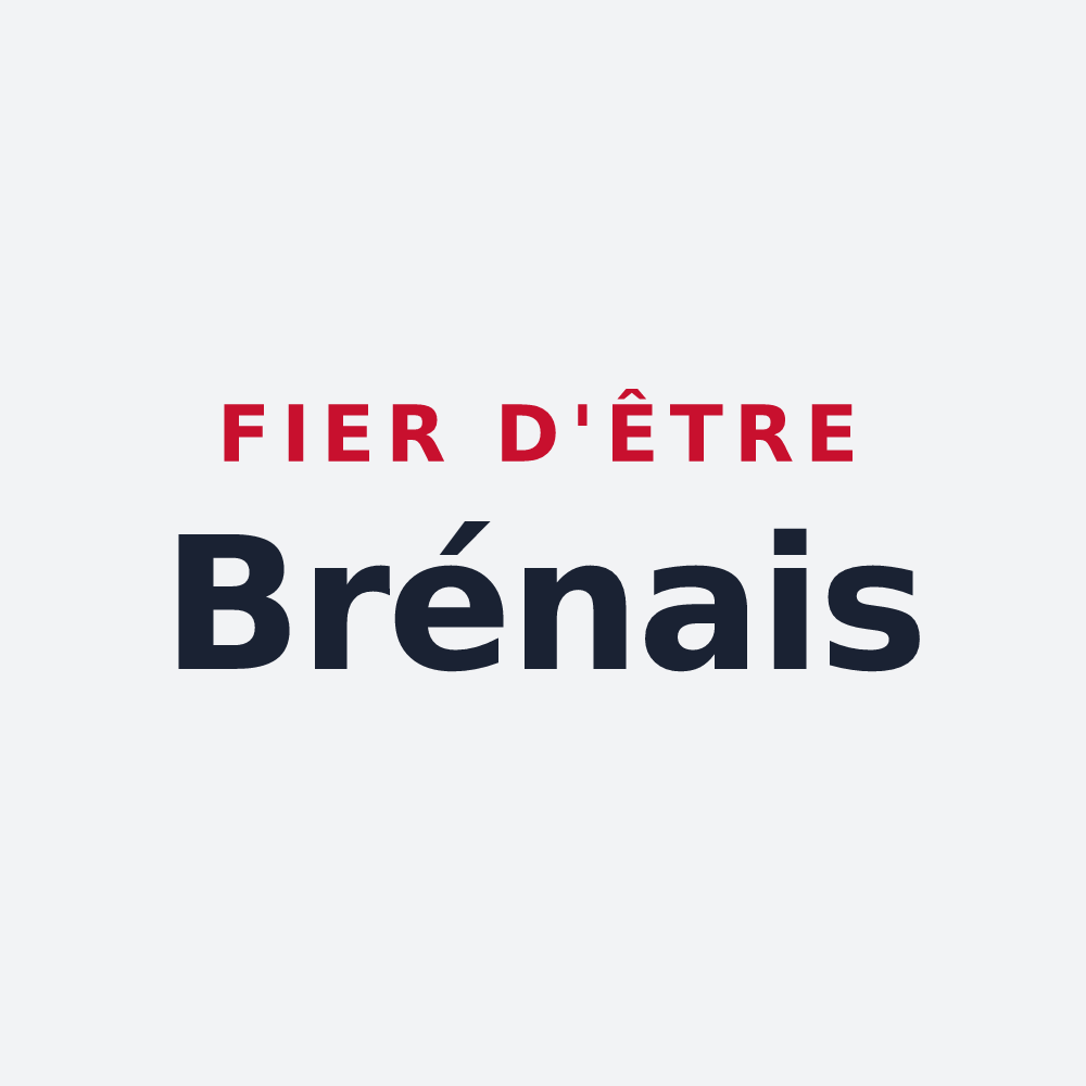 Poster « Fier d'être Brénais » — design pour La Brée-les-Bains