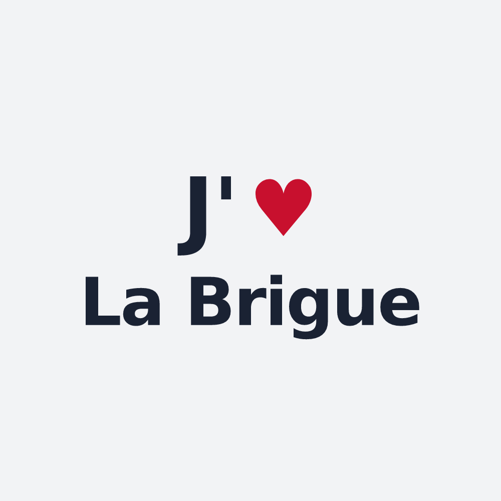 Poster personnalisé La Brigue — design J'aime La Brigue