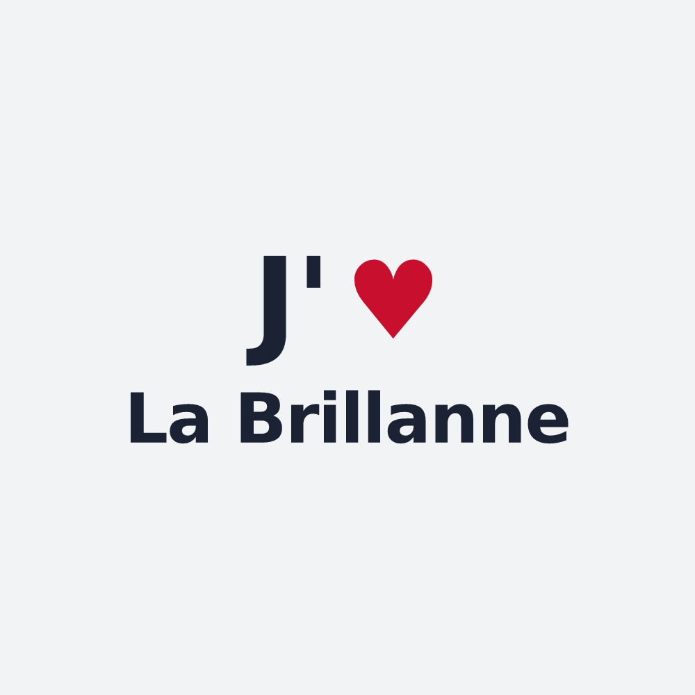 Poster personnalisé La Brillanne — design J'aime La Brillanne