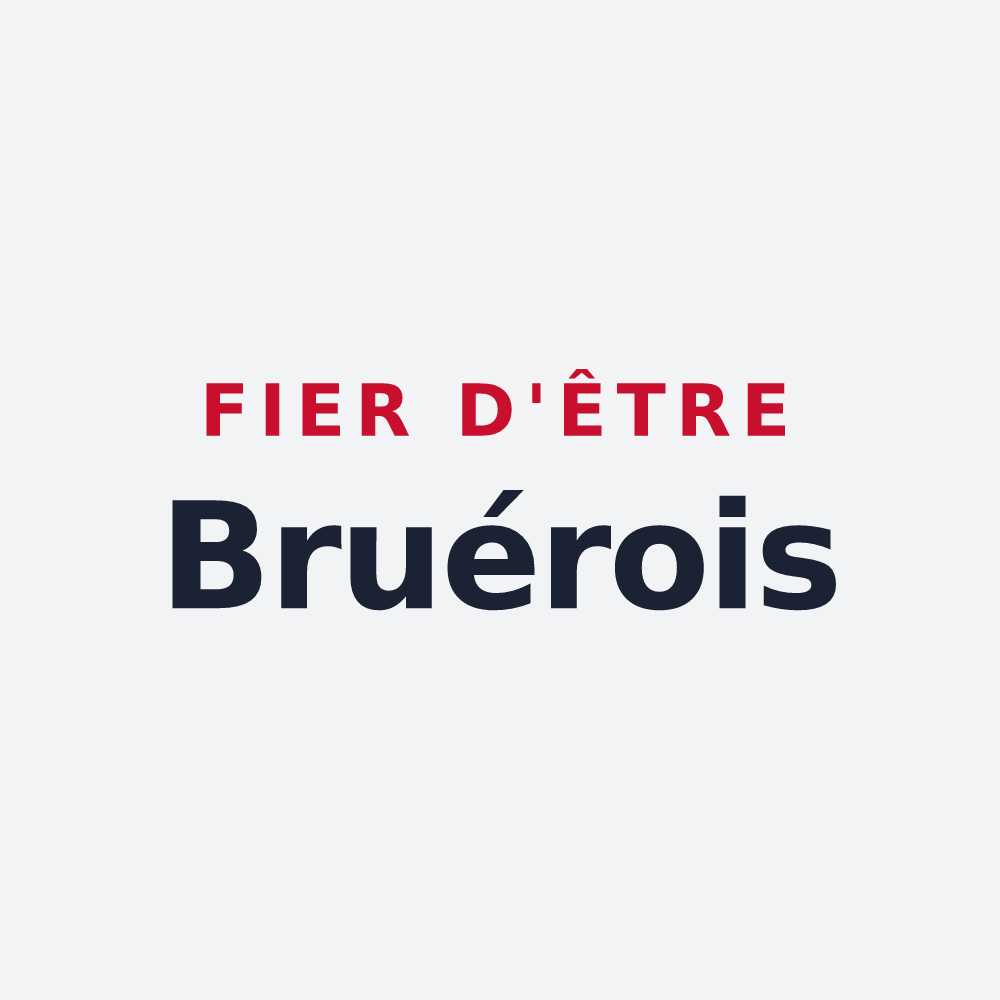 Poster « Fier d'être Bruérois » — design pour La Bruère-sur-Loir