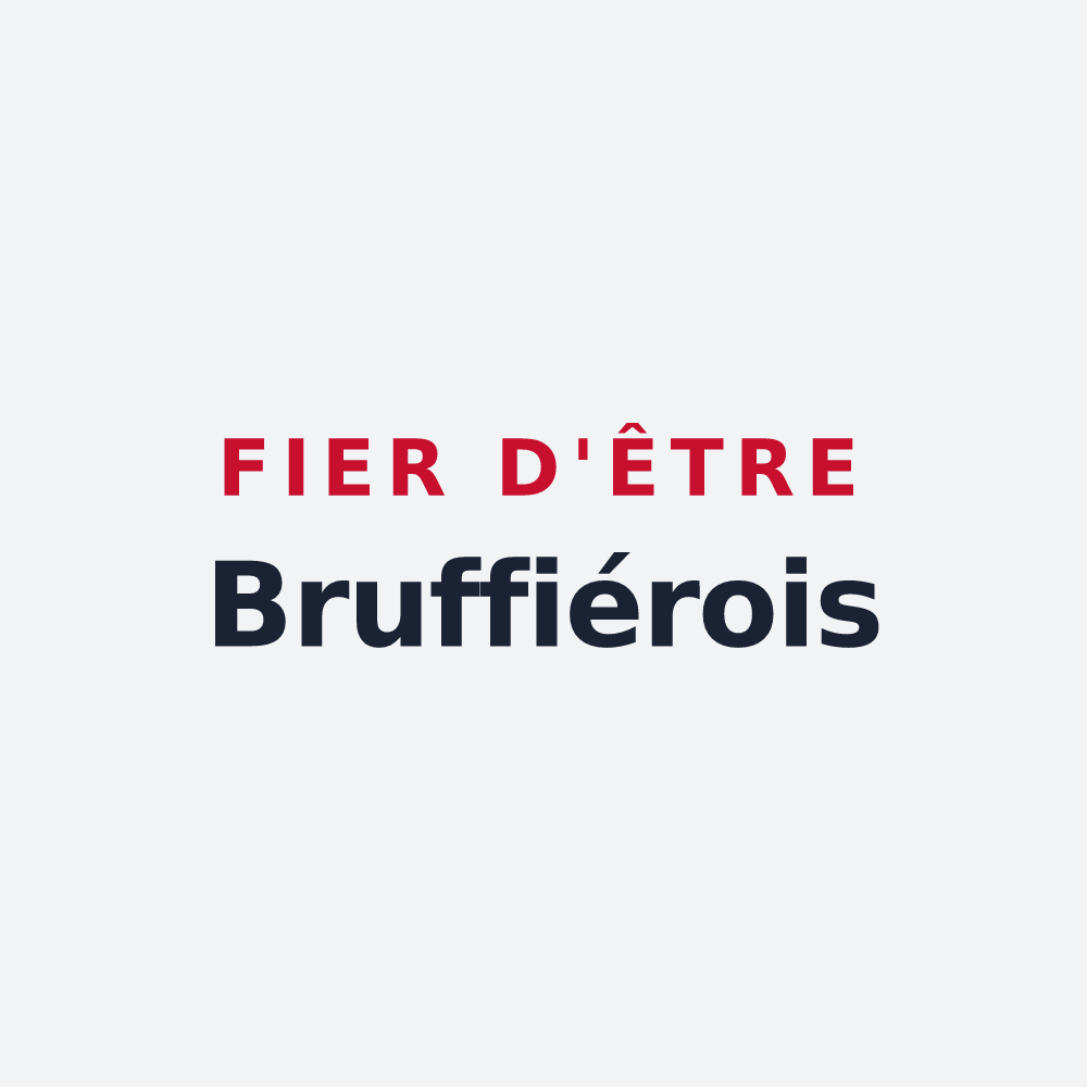 Poster « Fier d'être Bruffiérois » — design pour La Bruffière
