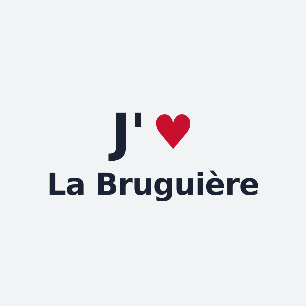 Poster personnalisé La Bruguière — design J'aime La Bruguière
